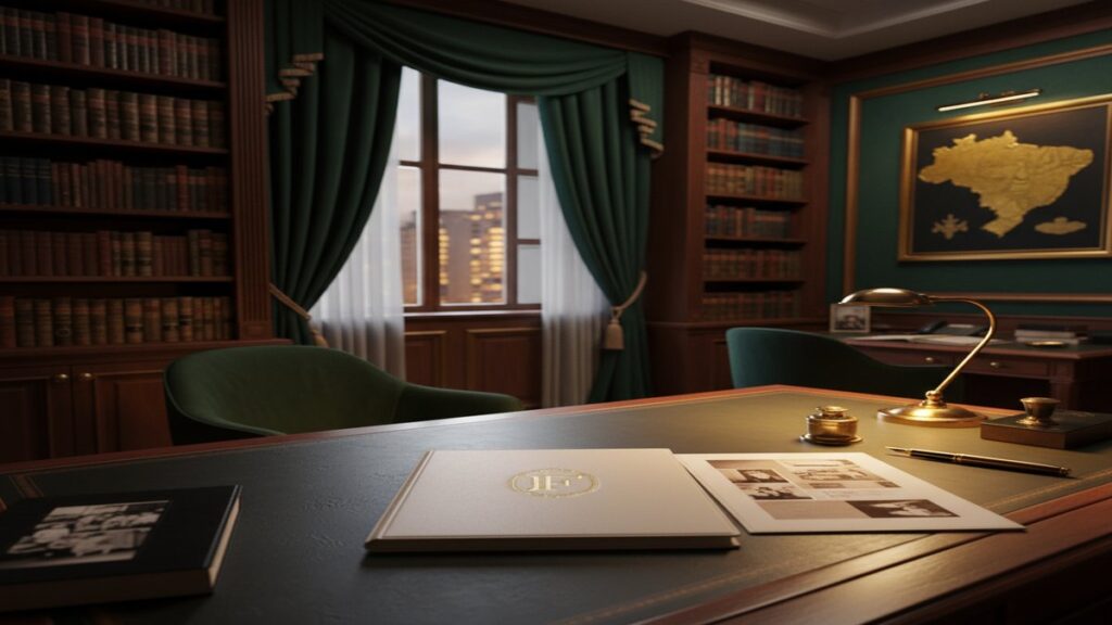 Advogado especialista em multiparentalidade São Paulo — escritório Barbosa e Veiga, documentos de registro civil sobre mesa jurídica