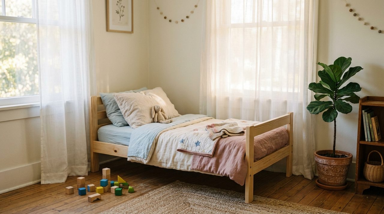 quarto infantil vazio à espera de adoção de criança no Brasil