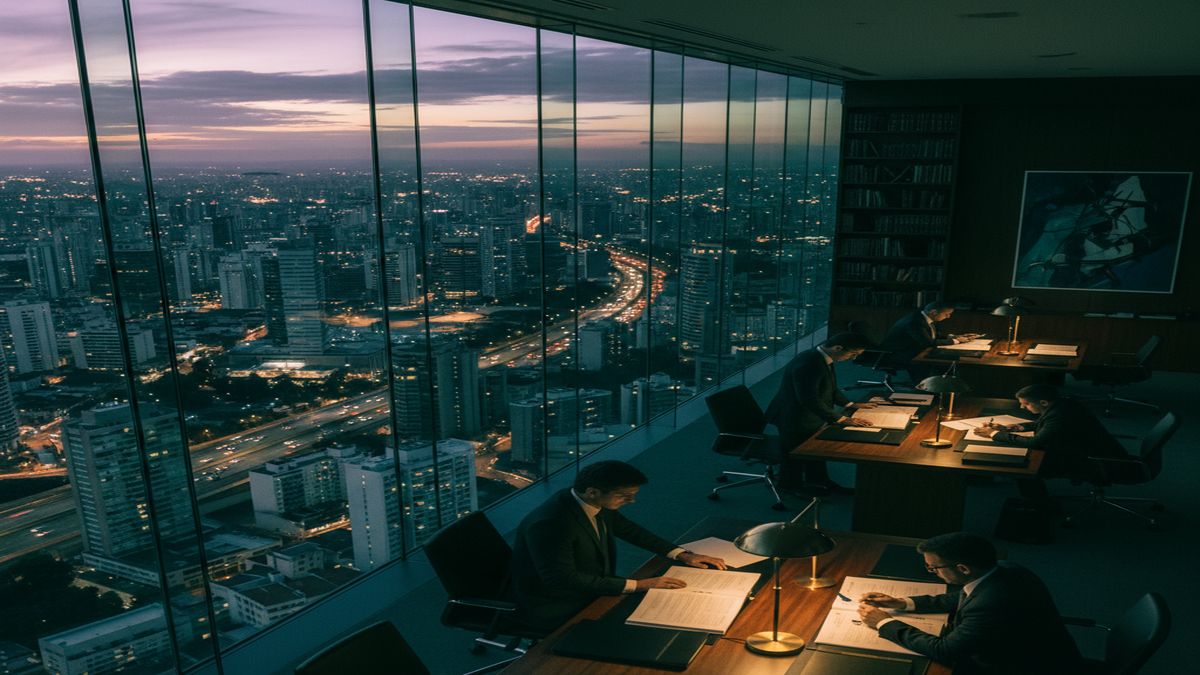 Família reunida com advogado de planejamento patrimonial discutindo holding familiar e sucessão em São Paulo